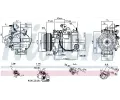 NISSENS Kompresor klimatizace ** FIRST FIT ** NIS 890816, 890816