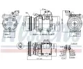 NISSENS Kompresor klimatizace NIS 89085, 89085