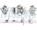 NISSENS Kompresor klimatizace ** FIRST FIT ** NIS 890872, 890872