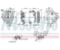 NISSENS Kompresor klimatizace ** FIRST FIT ** NIS 890877, 890877