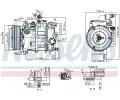 NISSENS Kompresor klimatizace ** FIRST FIT ** NIS 890880, 890880