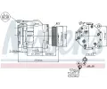 NISSENS Kompresor klimatizace NIS 89088, 89088
