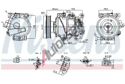 NISSENS Kompresor klimatizace ** FIRST FIT ** NIS 890896, 890896 NISSENS Kompresor klimatizace ** FIRST FIT ** NIS 890896, 890896