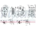 NISSENS Kompresor klimatizace ** FIRST FIT ** NIS 890899, 890899
