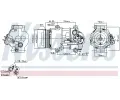 NISSENS Kompresor klimatizace NIS 89089, 89089