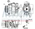 NISSENS Kompresor klimatizace NIS 89090, 89090