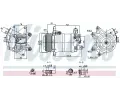NISSENS Kompresor klimatizace ** FIRST FIT ** NIS 890913, 890913