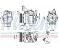 NISSENS Kompresor klimatizace NIS 89092, 89092