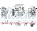 NISSENS Kompresor klimatizace ** FIRST FIT ** NIS 890944, 890944