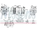 Kompresor klimatizace NISSENS ‐ NIS 890947