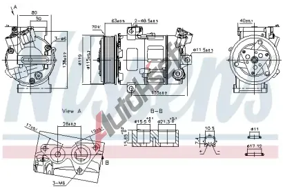 NISSENS Kompresor klimatizace ** FIRST FIT ** NIS 890947, 890947