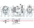 NISSENS Kompresor - klimatizace NIS 89096, 89096
