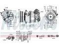 Kompresor klimatizace NISSENS ‐ NIS 891004