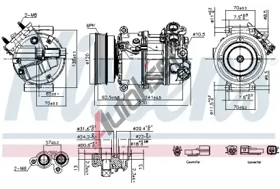 NISSENS Kompresor klimatizace ** FIRST FIT ** NIS 891004, 891004