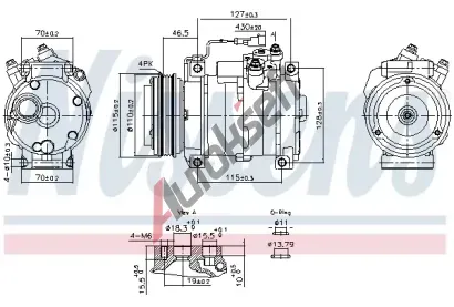 NISSENS Kompresor klimatizace ** FIRST FIT ** NIS 891005, 891005
