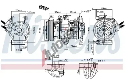 NISSENS Kompresor klimatizace ** FIRST FIT ** NIS 891007, 891007 NISSENS Kompresor klimatizace ** FIRST FIT ** NIS 891007, 891007