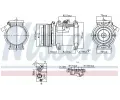 Kompresor klimatizace NISSENS ‐ NIS 891011
