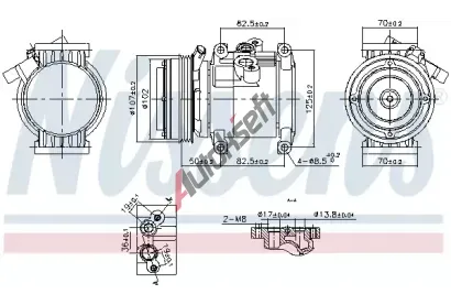 NISSENS Kompresor klimatizace ** FIRST FIT ** NIS 891011, 891011 NISSENS Kompresor klimatizace ** FIRST FIT ** NIS 891011, 891011