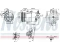 Kompresor klimatizace NISSENS ‐ NIS 891012