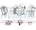 Kompresor klimatizace NISSENS ‐ NIS 891016
