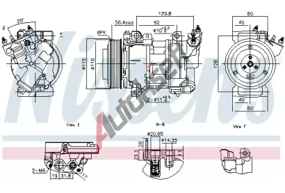 NISSENS Kompresor klimatizace ** FIRST FIT ** NIS 891016, 891016