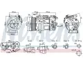 Kompresor klimatizace NISSENS ‐ NIS 891017