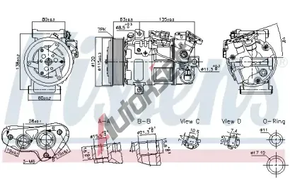 NISSENS Kompresor klimatizace ** FIRST FIT ** NIS 891017, 891017