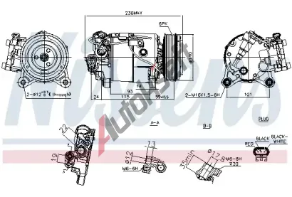 NISSENS Kompresor klimatizace ** FIRST FIT ** NIS 891019, 891019
