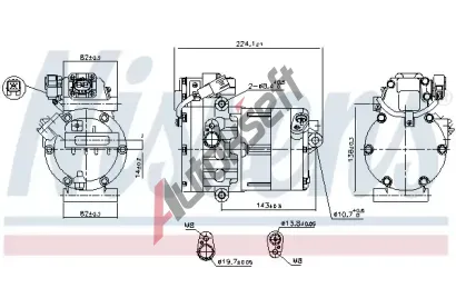 NISSENS Kompresor klimatizace ** FIRST FIT ** NIS 891020, 891020