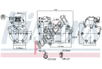 NISSENS Kompresor klimatizace ** FIRST FIT ** NIS 891022, 891022