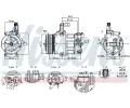 Kompresor klimatizace NISSENS ‐ NIS 891034