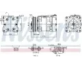 NISSENS Kompresor klimatizace ** FIRST FIT ** NIS 891039, 891039