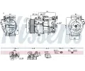 NISSENS Kompresor klimatizace ** FIRST FIT ** ‐ NIS 891042