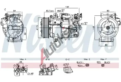NISSENS Kompresor klimatizace ** FIRST FIT ** NIS 891042, 891042