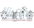 NISSENS Kompresor klimatizace NIS 89109, 89109