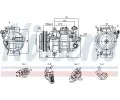 NISSENS Kompresor klimatizace ** FIRST FIT ** NIS 891101, 891101