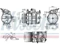 NISSENS Kompresor klimatizace ** FIRST FIT ** NIS 891106, 891106