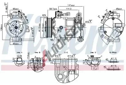 NISSENS Kompresor klimatizace NIS 891186, 891186