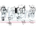 NISSENS Kompresor klimatizace ** FIRST FIT ** NIS 891260, 891260