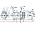 NISSENS Kompresor klimatizace NIS 89133, 89133