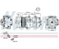 NISSENS Kompresor klimatizace NIS 89136, 89136