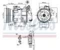 NISSENS Kompresor klimatizace NIS 89148, 89148