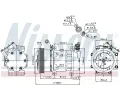 NISSENS Kompresor klimatizace NIS 89159, 89159