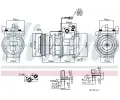 NISSENS Kompresor klimatizace NIS 89166, 89166