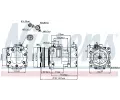 NISSENS Kompresor klimatizace NIS 89178, 89178