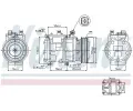 NISSENS Kompresor klimatizace NIS 89186, 89186