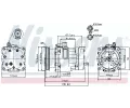 NISSENS Kompresor klimatizace NIS 89187, 89187