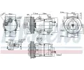 NISSENS Kompresor klimatizace ** FIRST FIT ** NIS 89190, 89190