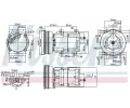 NISSENS Kompresor klimatizace NIS 89191, 89191