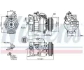NISSENS Kompresor klimatizace NIS 89208, 89208